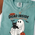 Funny Ghost Cat T-Shirt: Retro Halloween Comfort Colors Tee