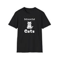 Introverted Cat Shirt - Funny Cat Lover Tee, Cute Graphic for Social Anxiety Humor