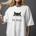 Ew People Cat T-shirt, Comfort Colors Alt Clothing Tee, Funny Black Cat Lover Kitten Gift