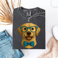 Funny Labrador Retriever Shirt Gift for Dog Lover Faux Embroidered Lab Mom Comfort Colors Tee Yellow Lab Owner Gift Dog Mom T-Shirt