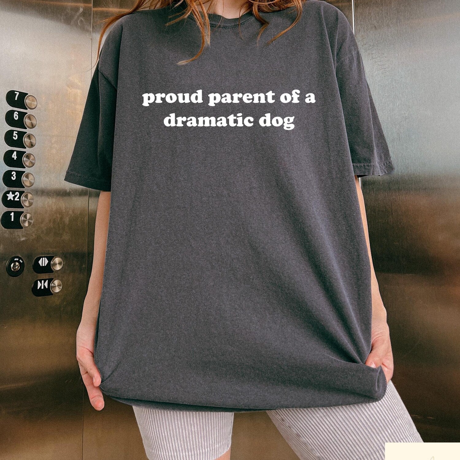 Comfort Proud Parent Of A Dramatic Dog Shirt, Dog Mom T Shirt, Dog Lover Shirt, Funny Gift For Dog Moms, Dog Lover Gifts