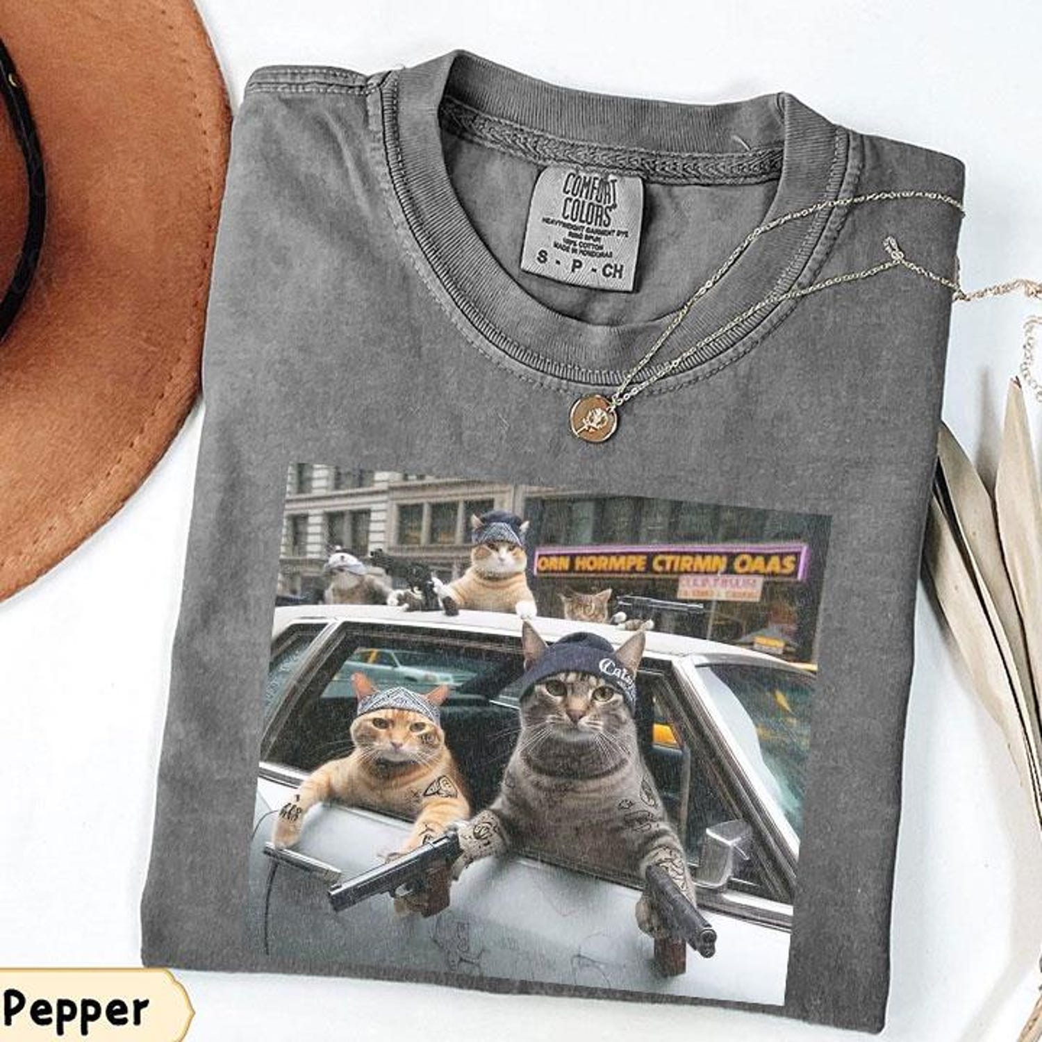 Cat Gangster Armed Cats T Shirt