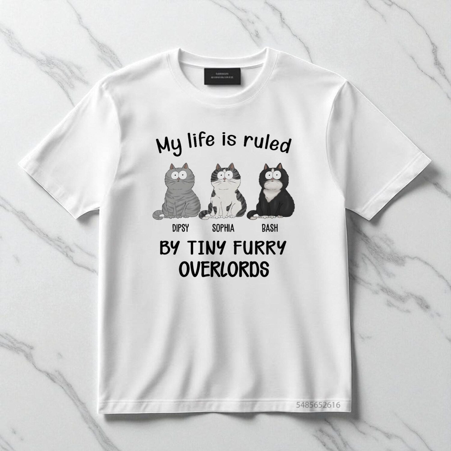 Personalized Cat T-Shirt: Custom Cat Mom/Dad Gift