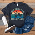 Funny Cat Shirt - Botanical Cat Mom Tee, Gift for Plant & Cat Lovers