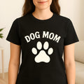 Dog Mom Unisex Softstyle T-Shirt, Cute Paw Print Graphic Tee, Gift for Dog Lovers, Animal Lover Apparel, Mother's Day Gift, Casual Wear