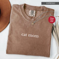 Comfort Colors Cat Mom Shirt Cat Lover Mommy Pet Animal Gift