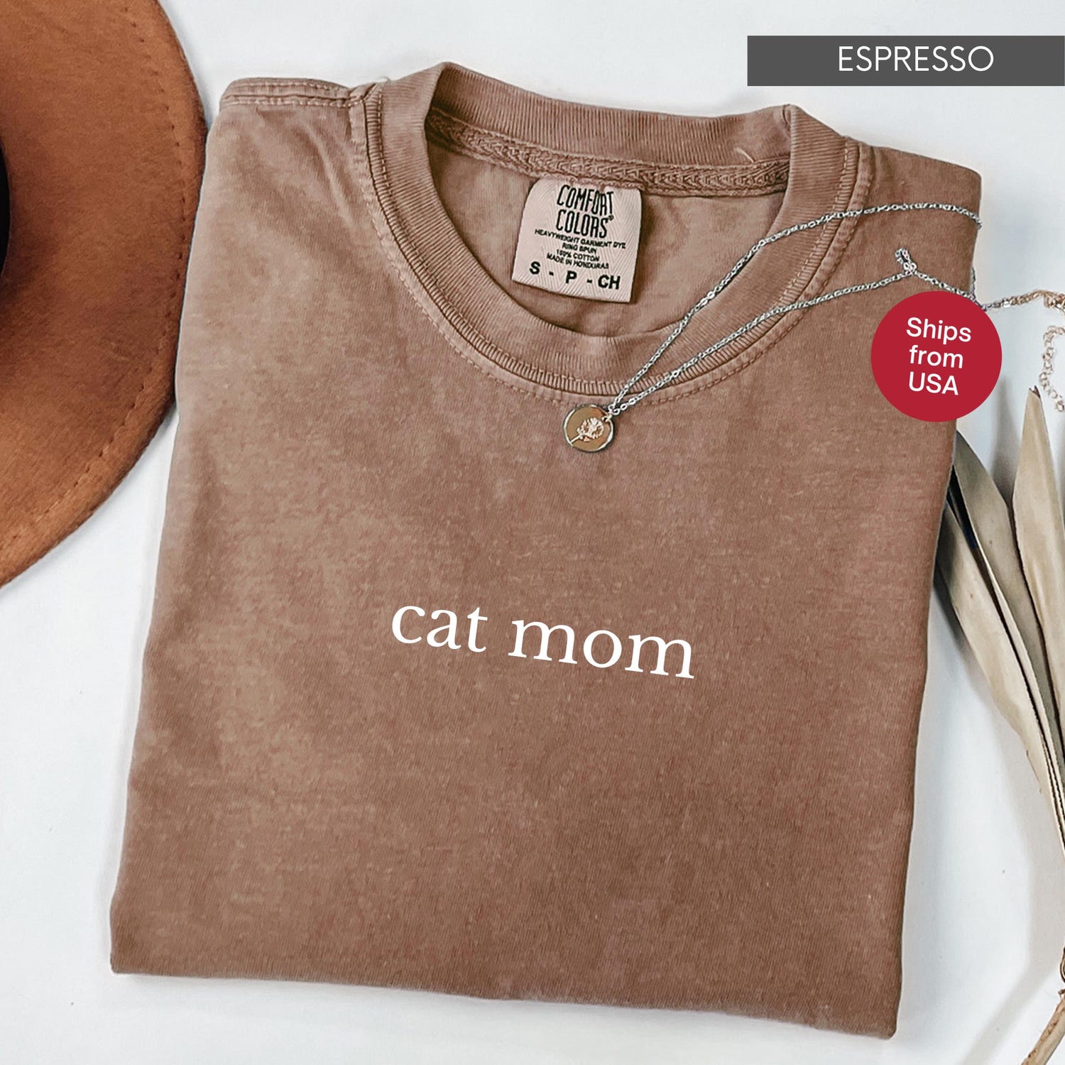 Comfort Colors Cat Mom Shirt Cat Lover Mommy Pet Animal Gift