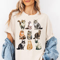Comfort ColorsÂ® Cute Cats Tshirt, Retro Kitten Shirt, Cat Lovers Gift, Cute Cat Shirts, Cat Mama Shirt Cat Paws Shirt, Cat Mom Shirt