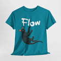 Flow Movie Cat T-Shirt: Heavyweight Cotton Tee for Animation Fans