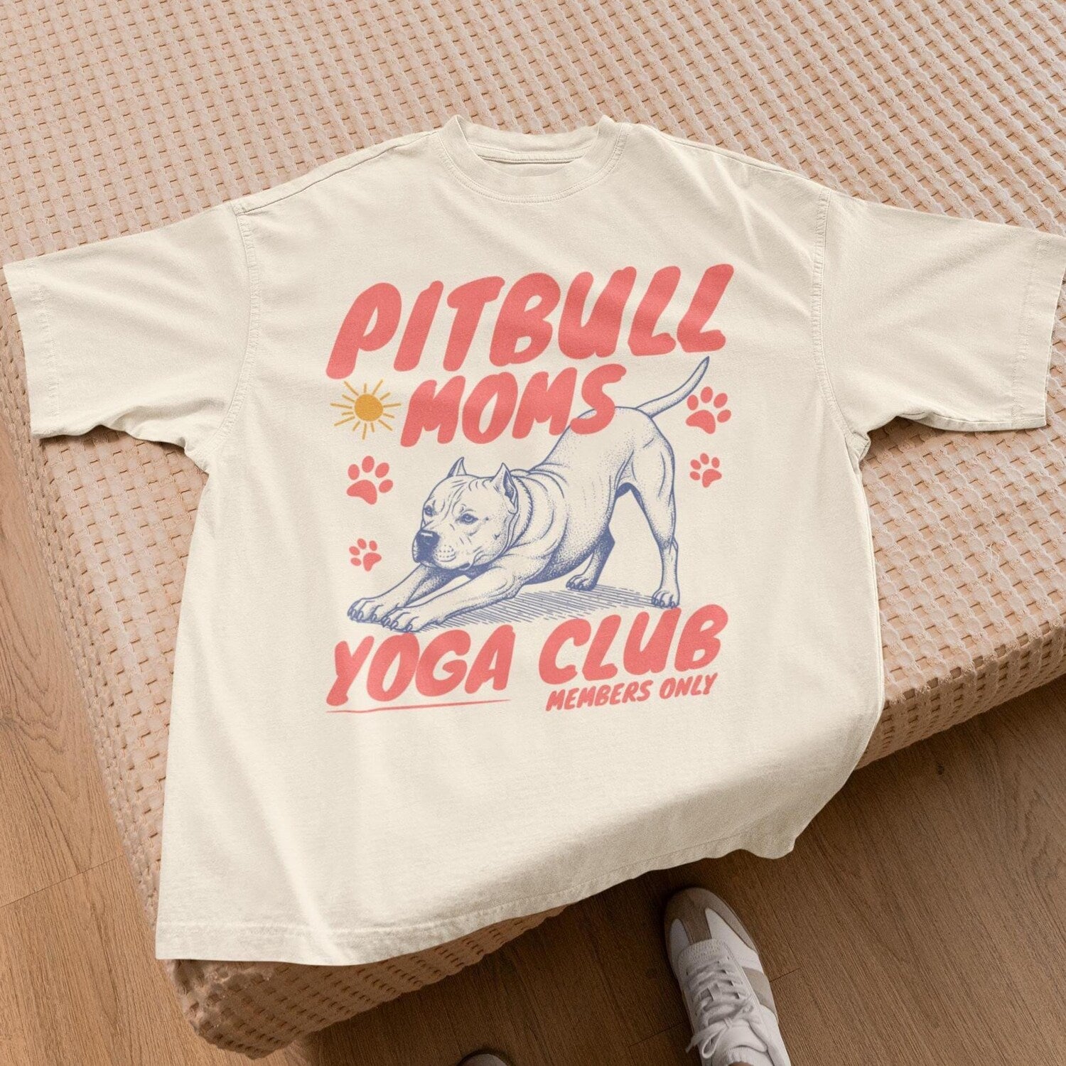 Pitbull Moms Yoga Club Shirt Dog Mom Club Shirt Pit bull Mom Tee Pittie Mom Funny Pit Bull Gift Gift for Pitbull Owner Yoga Dog Mom T-shirt