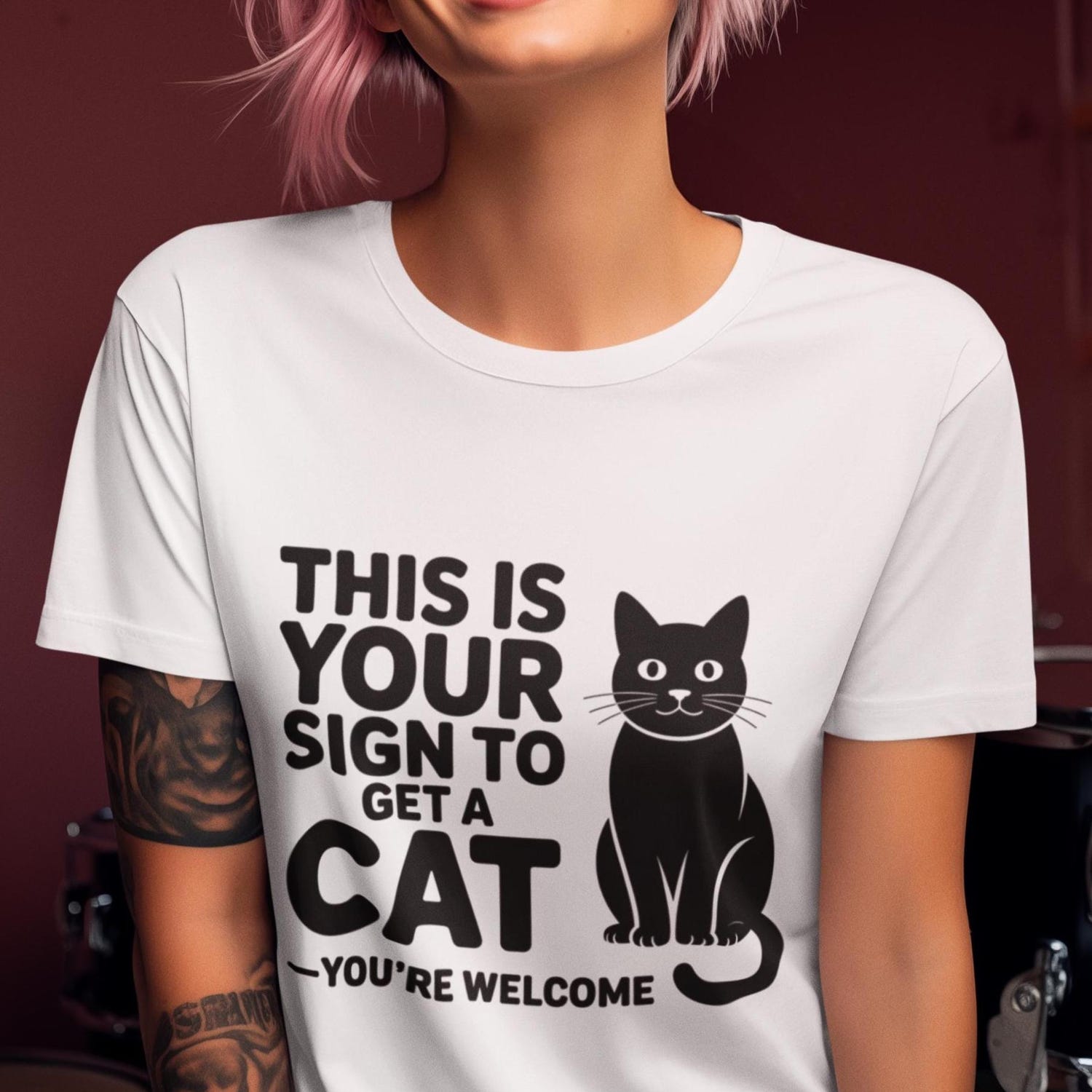 This Is Your Sign Cat T-Shirt - Funny Unisex Tee for Cat Lovers