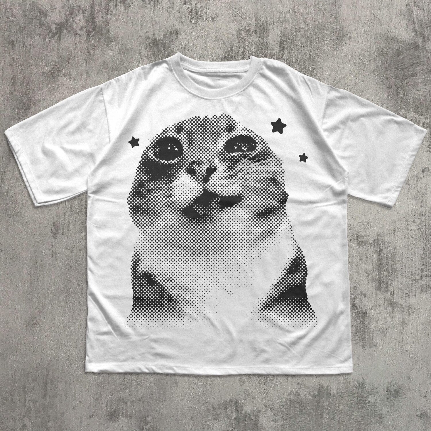 Funny Y2k Retro Cat Meme T-shirt Silly Vintage Shirts Lover
