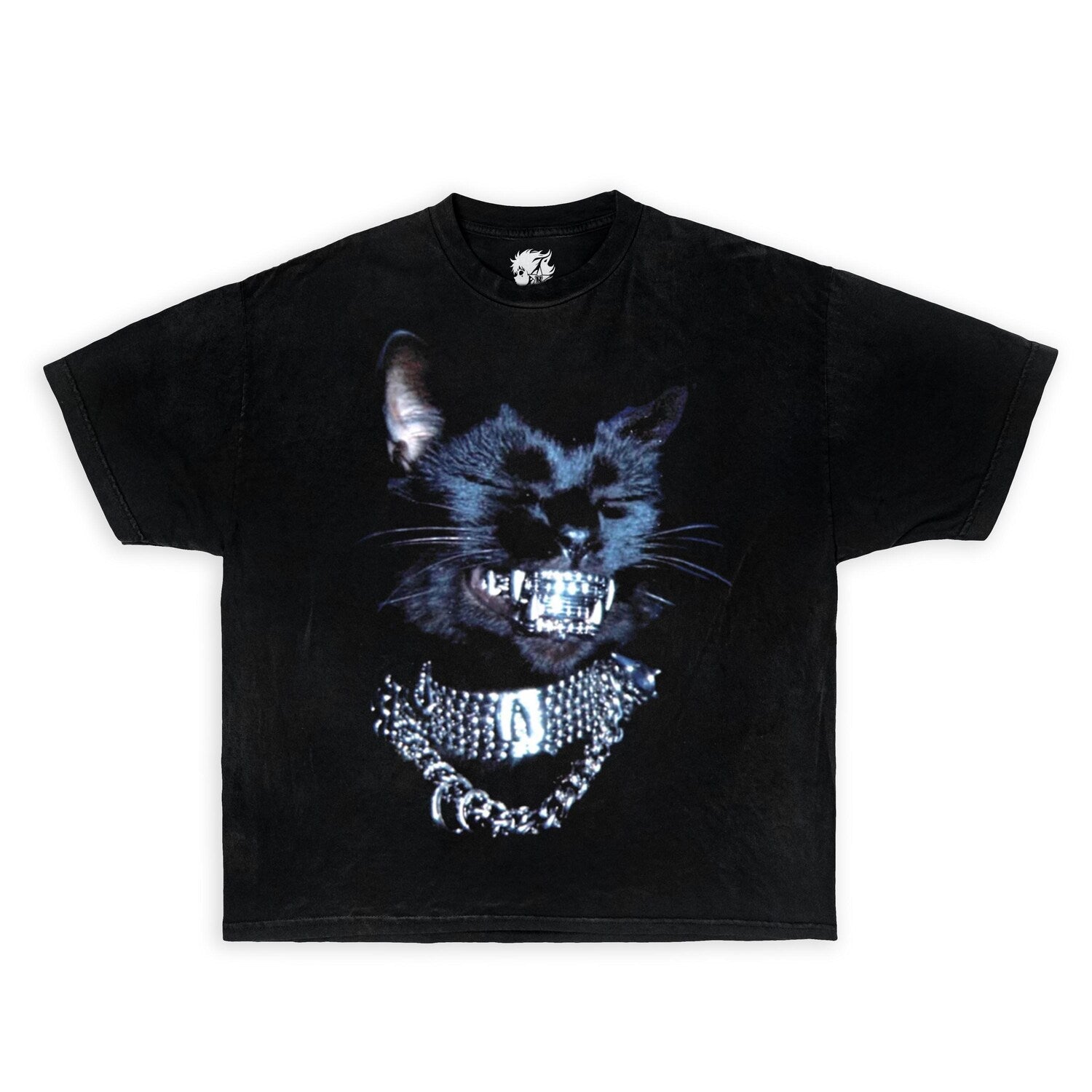 Diamond Cat Boxy Vintage Shirt | cute cat shirt, pet shirt, cat shirt, kitten shirt, unisex, opium shirt, Y2k Kitten Shirt, Cat Lovers Gift