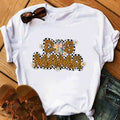 Bow Retro Coquette Dog Mom T-shirt, Checkered Mom Leopard Shirt, Gift For Dog Lovers, Mother's Day Tee