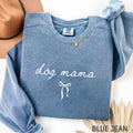 Comfort Colors Dog Mama Sweatshirt, Coquette Bow Dog Mom Gifts, Dog Owner Outfit, Dog Mama Clothings, Mom Birthday Gift, Cute Dog Lover Gift
