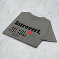 Introvert Cat Lover T-Shirt â Minimalist Cute Cat Design for Introverts