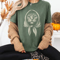 Babushka Cat Lover T-Shirt, Artistic Cat Lady Vintage Tee