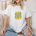 Cute Cartoon Cat T-Shirt | Graphic Kitty Top | Gift Idea for Women & Teens