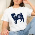 pug silhouette dog shirt cute dog lover tee gift for pug moms pet owners dog girls fur mamas pug puppy shirt dog mom t-shirt