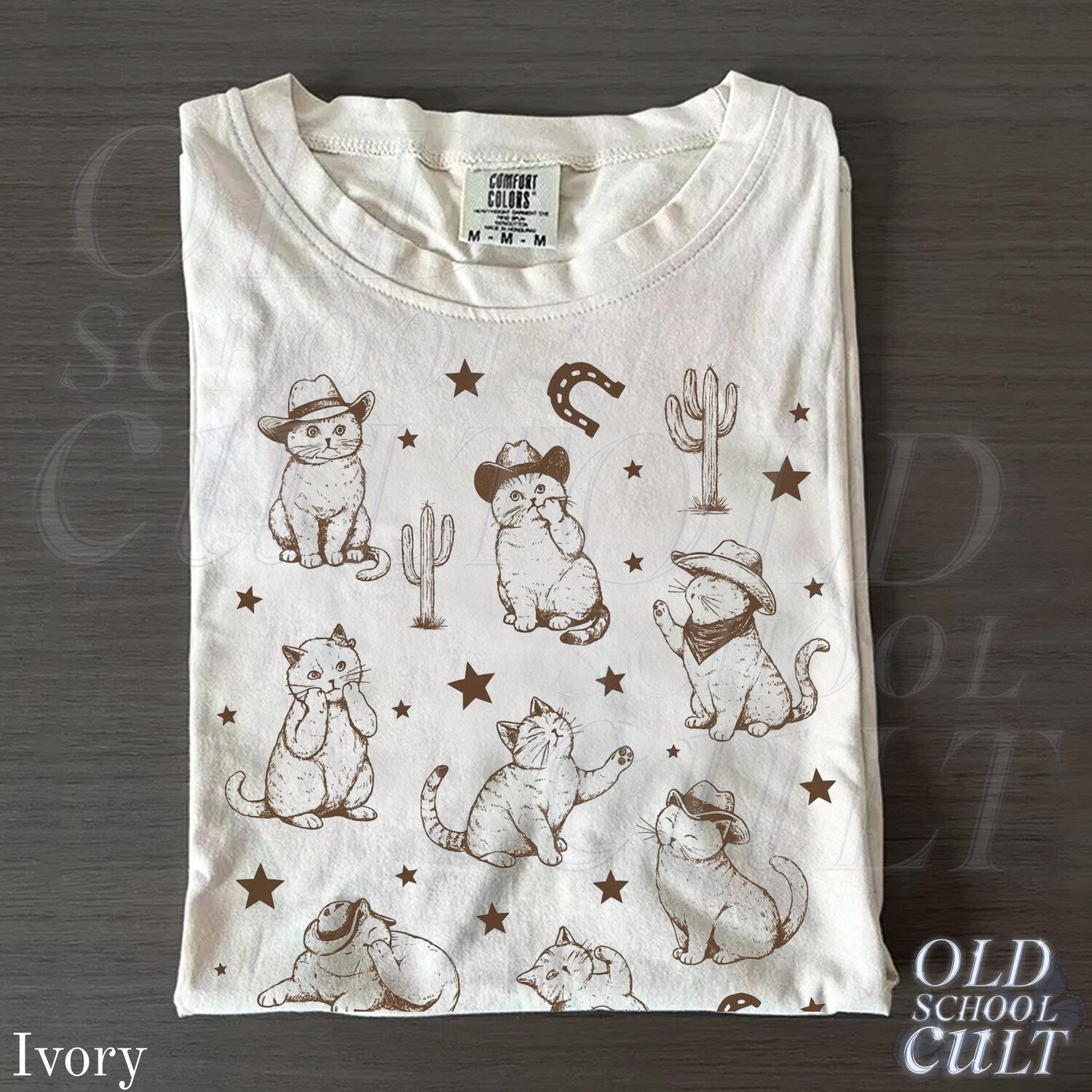 Cowboy Cats And Kittens Western Cowboy Vintage T-Shirt, Retro 90s Cowgirl Desert Shirt, Funny Ranch Cat T Shirt, Cat Lovers Gift, Unisex Tee