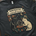 Pawmistry Fortune Telling Cat T-Shirt - Mystical Witchy Halloween Crystal Ball Tee