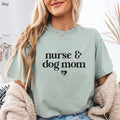 Nurse & Dog Mom Shirt, Nurse Gift, Dog Lover Tee, Nurse Practitioner Shirt, Dog Mom Life, Healthcare Worker Gift, Dog Mom Nurse Shirt