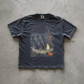 Spooky Cat T-Shirt: Vintage Halloween Tee, Witchy Black Cat Design