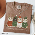 Christmas Ragdoll Cat Comfort Colors Shirt Meowy Christmas Santa Hat Cat Tee Happy Holiday Kitty Black Cat Tshirt Cat Lover Christmas Gift