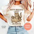 Comfort ColorsÂ® Kitty Biscuits Bakery Shirt Cat Mom Shirt Cute Cat Kneading Shirt Funny Cat Lover Shirt Cat Bakery Shirt Trendy Shirt