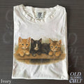 Cute Kitten Graphic T-Shirt - Vintage Cat Lover Tee, Aesthetic Animal Gift