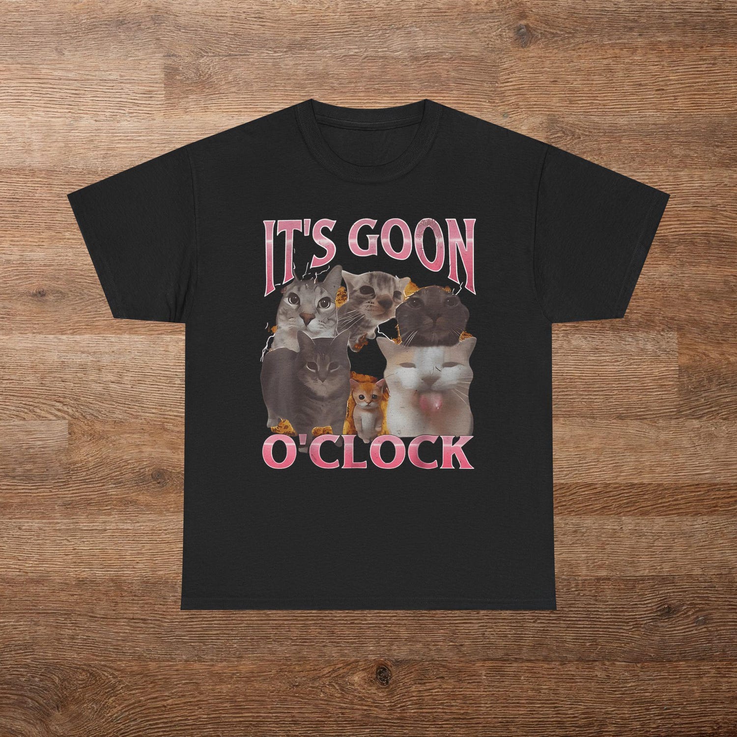 It's Goon O'Clock Meme Shirt, Brainrot Shirt, Meme Shirt, Cat Lover Gift, Brainrot Meme Gift