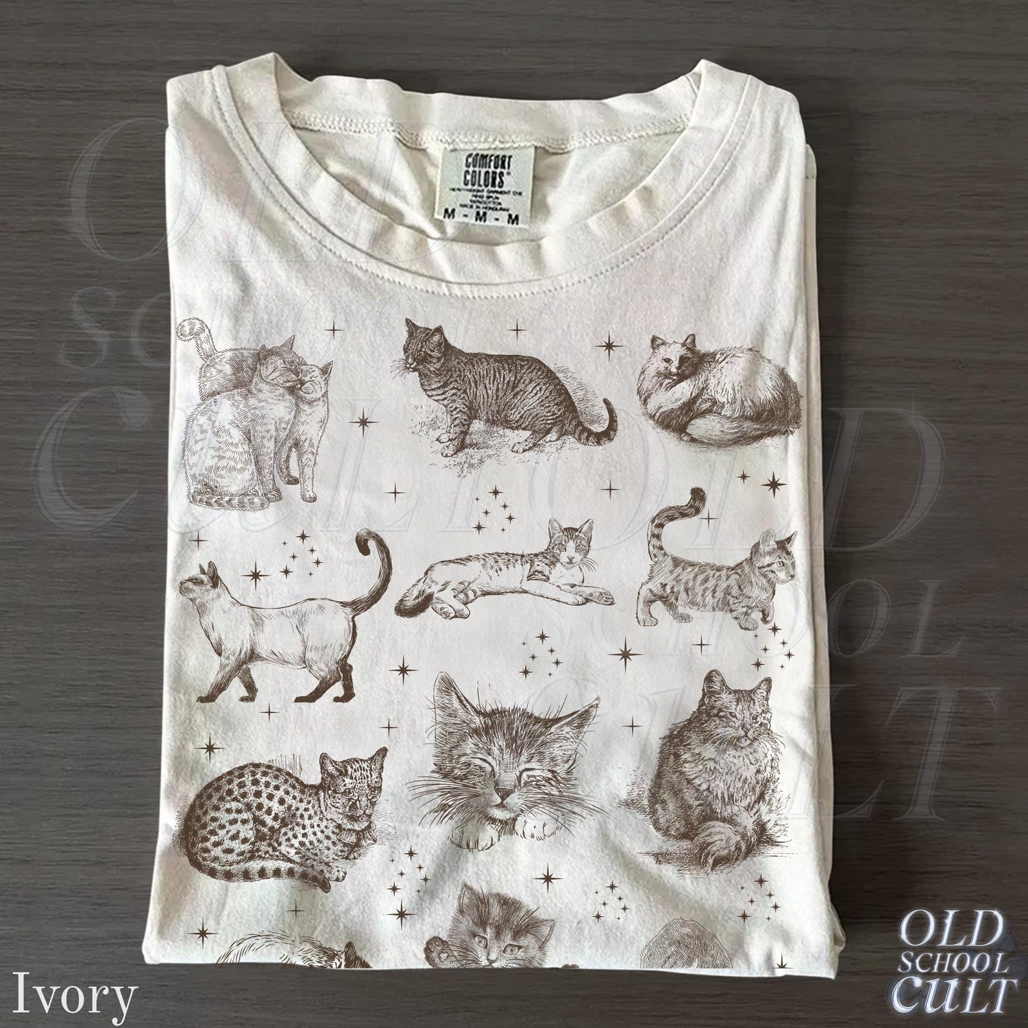 Retro 90s Cat Kitten T-Shirt | Comfort Colors Y2k Style | Cat Lover Gift