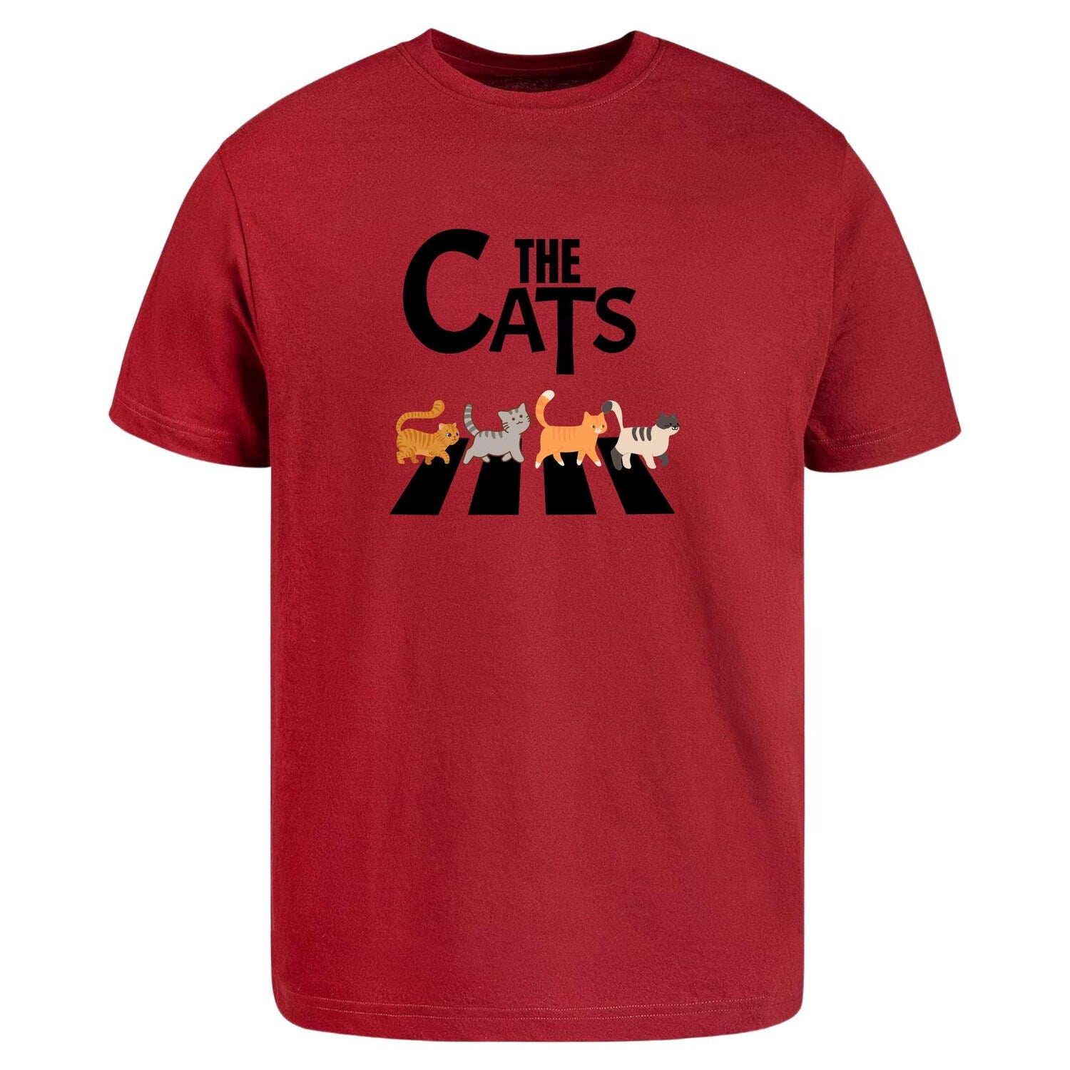 The Cats T-Shirt | Funny Cat Lover Graphic Tee | Kitten Shirt | Pet Owner Gift | Cat Mom & Cat Dad Shirt | Abbey Road Cats Tee