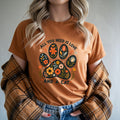 Vintage Cat Lover Boho Floral Paw Print Retro Cat Mom Gift