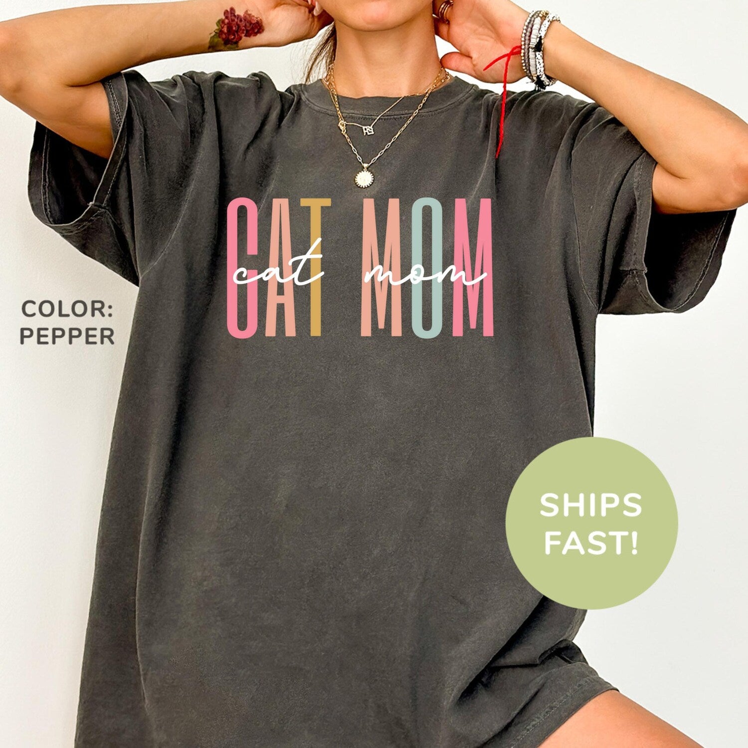 Comfort ColorsÂ® Cat Mom Shirt, Cat Lover Shirt, Funny Cat Moms Shirt, Pet Lover Shirt, Animal Lover Gift, Cat Mom Gift, Pet Owner Shirt