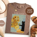 Van Gogh Cat Shirt: Comfort Colors Sunflower Tee