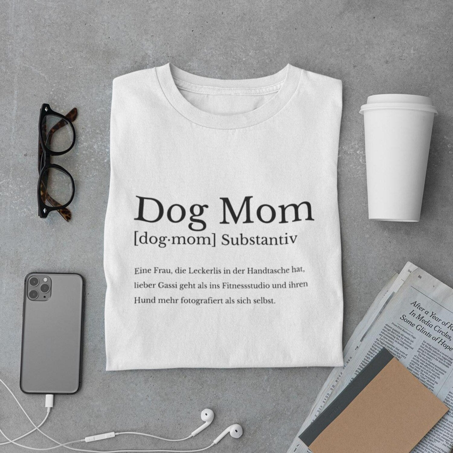 Humorous Dog Mom Definition T-Shirt, Gift for Dog Moms, Dog Lover Shirt, Gift Idea for Dog Mom, Funny Dog Gifts