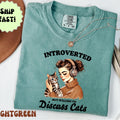 Comfort Colors Cat Lover T-Shirt: Retro Music Graphic Tee