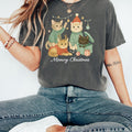 Comfort ColorsÂ® Christmas Cat Shirt, Meowy Christmas Shirt, Christmas Cat Shirt, Christmas Cat Lover Shirt, Cat Lover Gift, Gift For Cat Mom