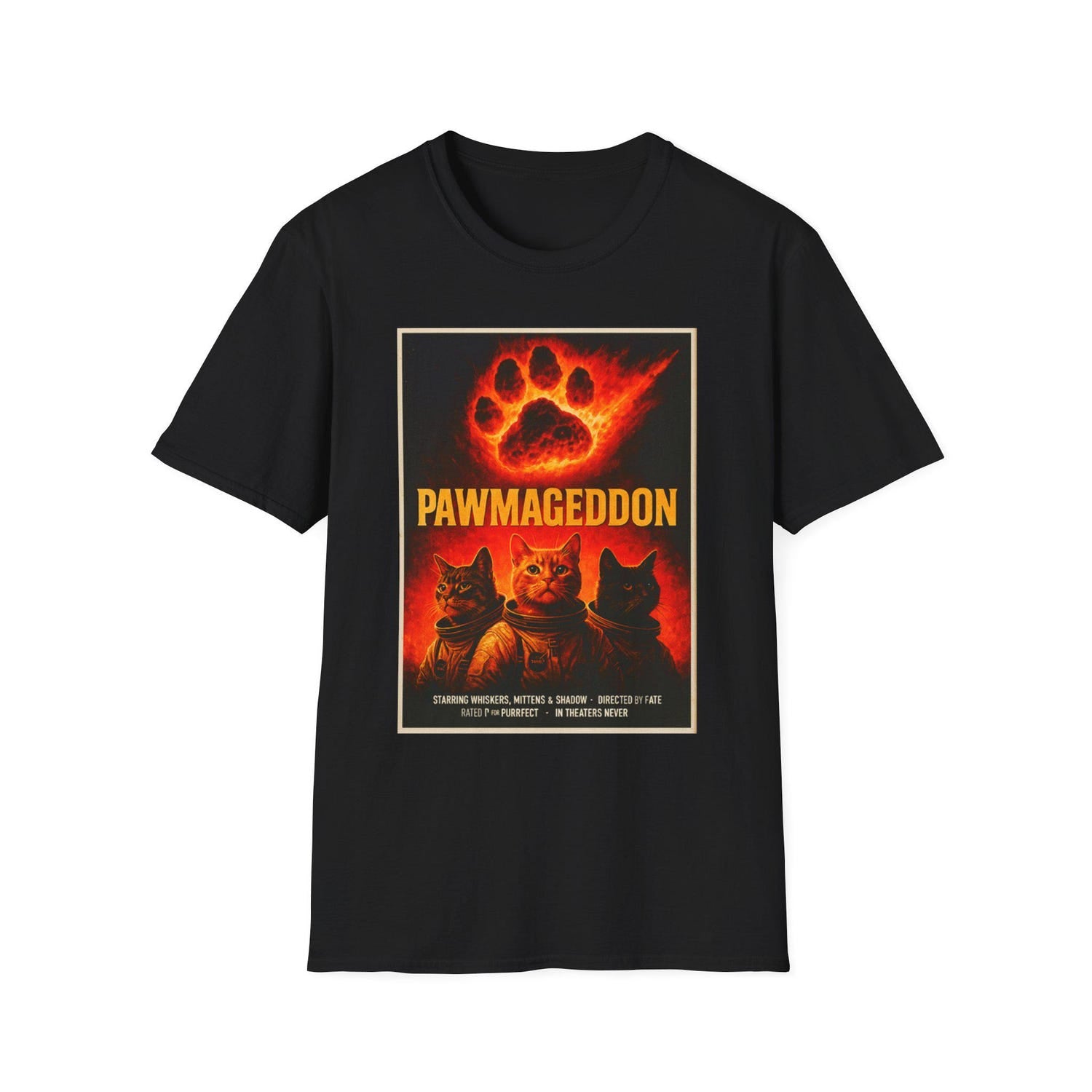 PawMageddon Cat T-Shirt, Funny Gift for Cat Lovers, Cat Apocalypse Meme Tee