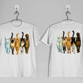Five Cats Coming And Going Funny Unisex T Shirt, Cats Coming And Going Shirt Printed On Two Sides, Gift For Cat  Lovers T Shirt