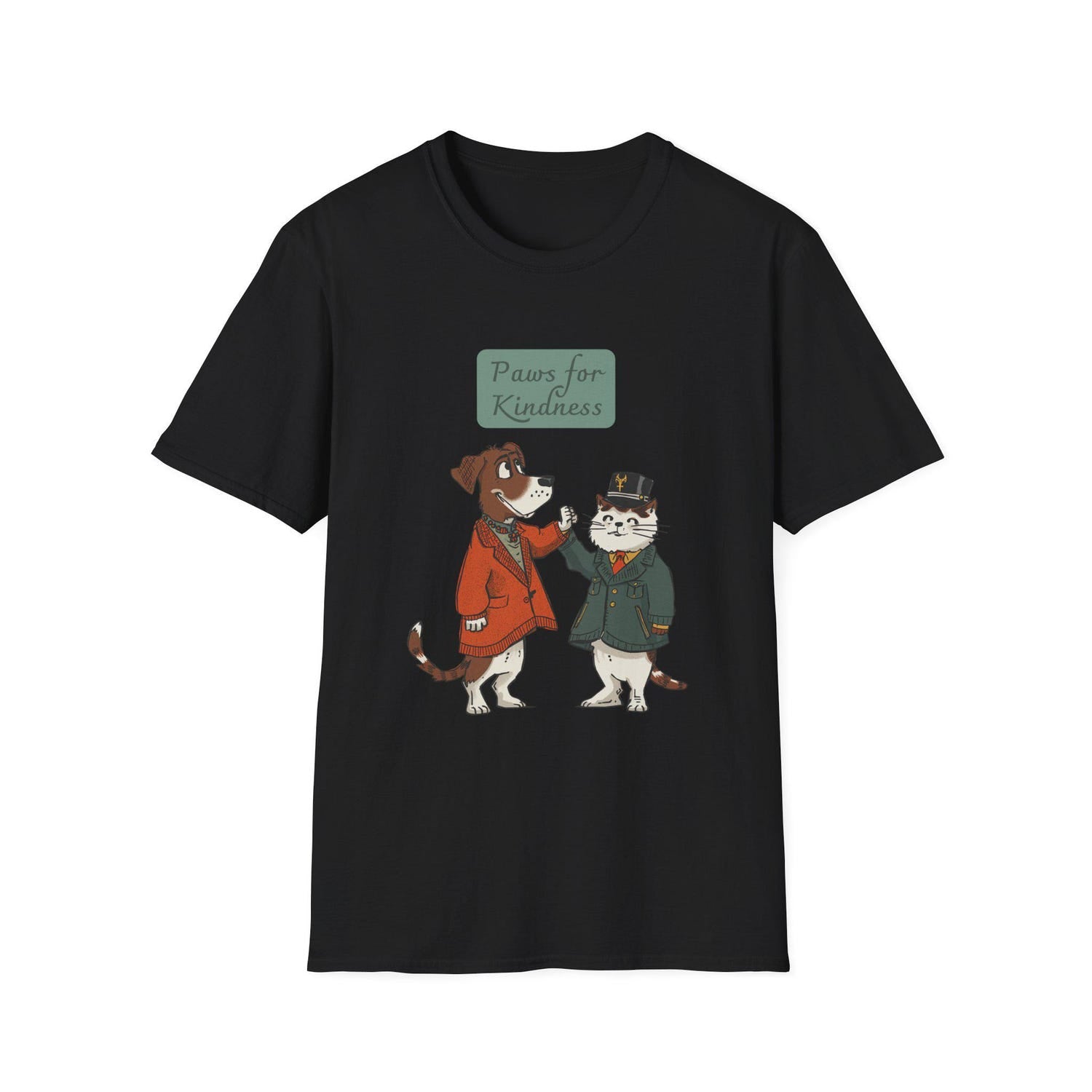 Dog Lovers' Kindness T-Shirt | Animal Rescue Unisex Tee | Cute Cat Lover Pet Owner Gift