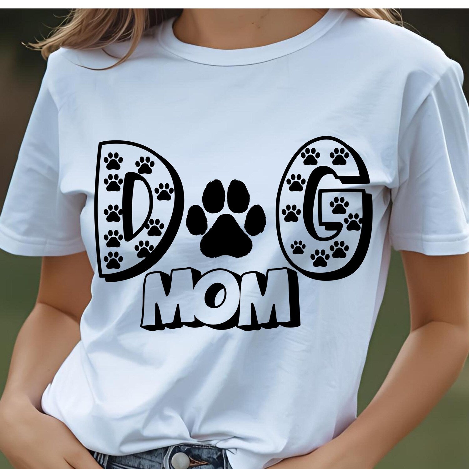 Dog Mom T-Shirt | Cute Pet Owner Tee | Gift for Dog Lovers | Casual Style | Perfect for Dog Lovers | Animal Lover Apparel