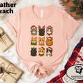 Christmas Cat Shirt | Funny Holiday Kitty Graphic Tee | Xmas Gift for Cat Lovers
