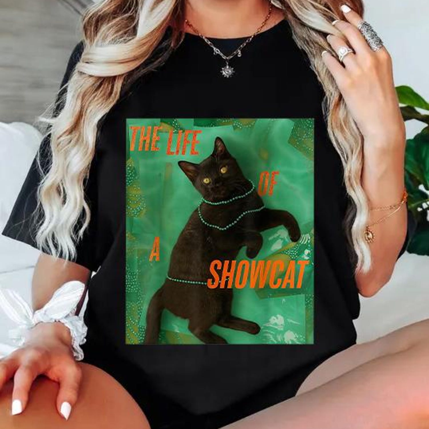 ShowCat Comfort Colors Shirt Showgirl Music Album Parody Gift