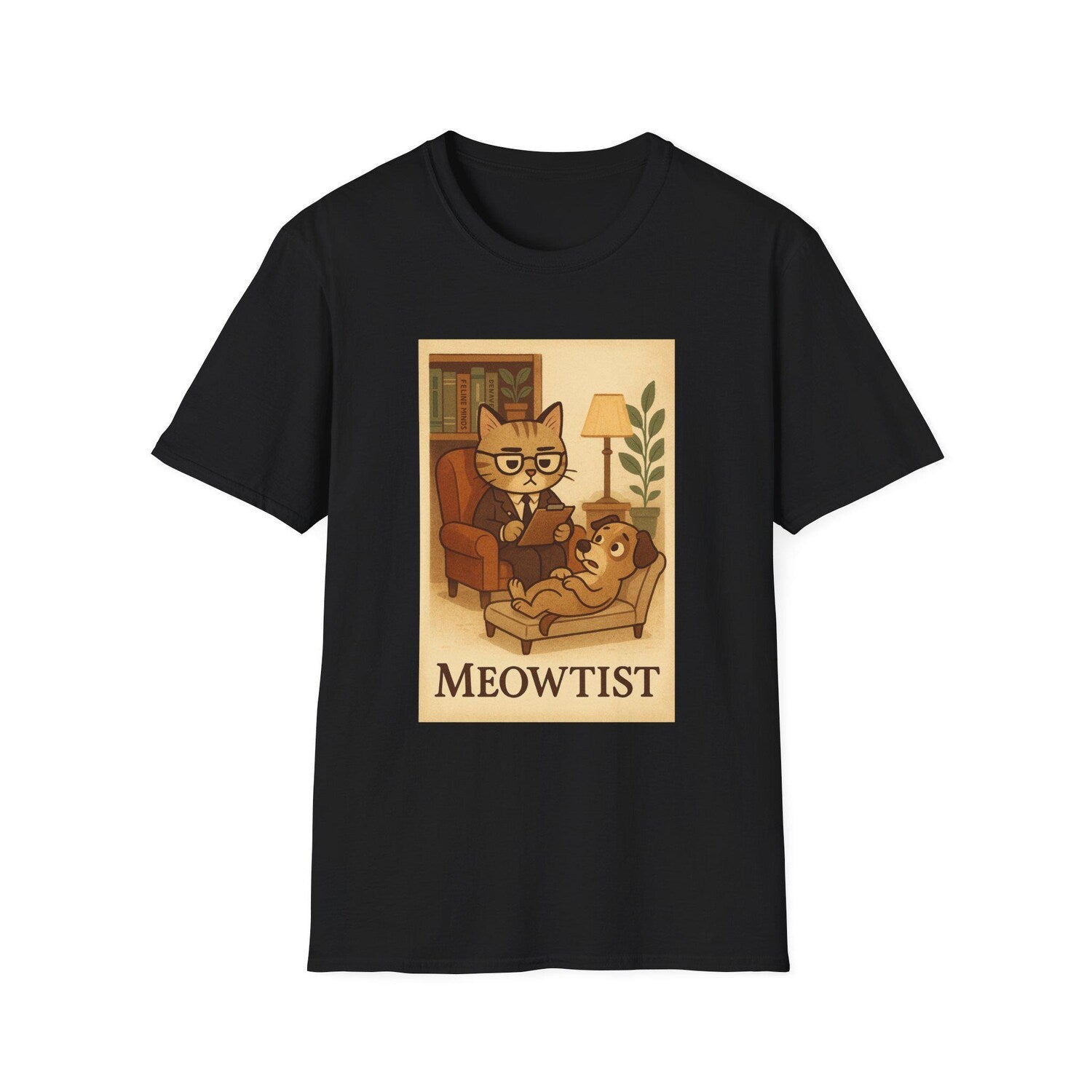Cat-Themed Unisex Softstyle T-Shirt Featuring 'Meowtist' Design, Perfect Gift for Pet Lovers, Cat Enthusiasts, Cozy Casual Wear, [...]
