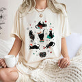 Black Cat Christmas T-Shirt - Cute Kitten Holiday Gift for Cat Lovers