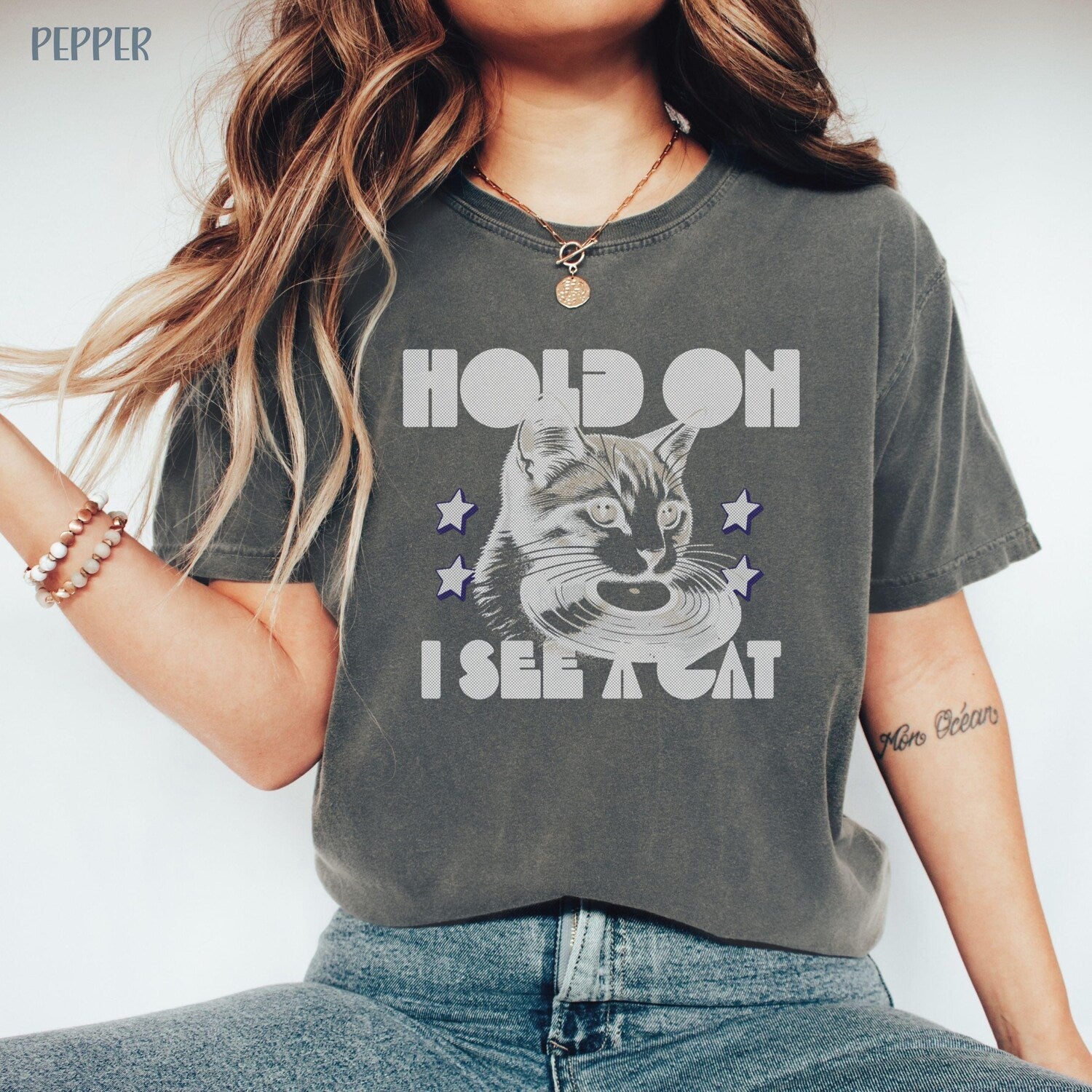 Retro Cat Mom Shirt - Comfort Colors Pet Parent Humor Tee, Cat Lover Gift