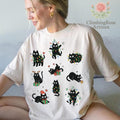 Comfort Colors Christmas Shirt For Cat Lover, Christmas Cat Tee, Cute Cat Lover T-Shirt, Funny Cat Christmas Top, Holiday Gift For Cat Owner