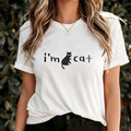 Cat Lover T-Shirt, I'm Cat, Funny Cat T-Shirt, Gift for Cat Owners, Pet Lover Apparel, Cute Animal T-Shirt